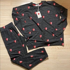 Pajamas with Heart Pattern from P.J. SALVAGE